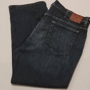 Lucky Brand Mens Jeans Blue 181 Relaxed Straight Denim Cotton Blend Size 48